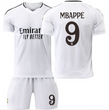 Футбольна форма дитяча Mbapp&eacute; (Мбаппе) 9 Real Madrid (Реал Мадрид), сезон 24/25, 20 розмір, ріст 115-125 см, біла RMB-MB-28 фото