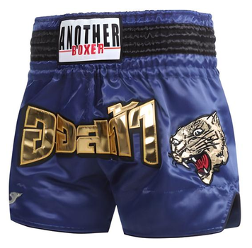 Шорты для тайского бокса и кикбоксинга Another Boxing размер M, рост 150-165 см, синие (TSH-02-M) TSH-02-S фото