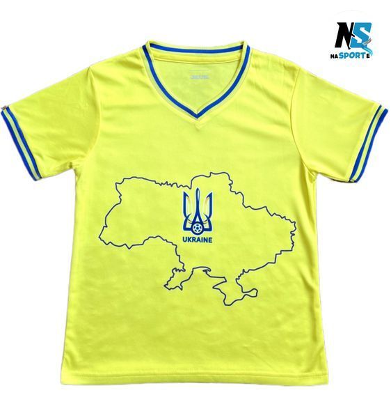 Форма футбольная детская Mudryk (Мудрик) 10 Ukraine (Сборная Украины), сезон 24/25, 20 размер, рост 115-120 см, желтая UK-MD-24 фото