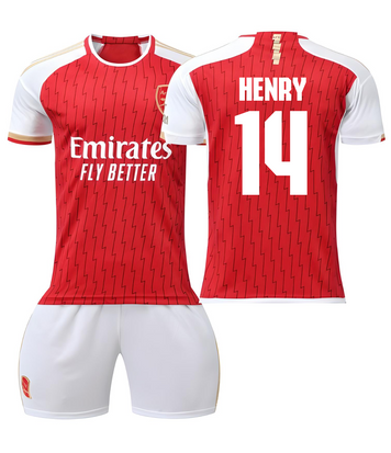 Форма футбольна дитяча Henry (Анрі) 14 Arsenal (Арсенал), сезон 24/25, 20 розмір, ріст 115-120 см, біло-червона AR-HN-22 фото