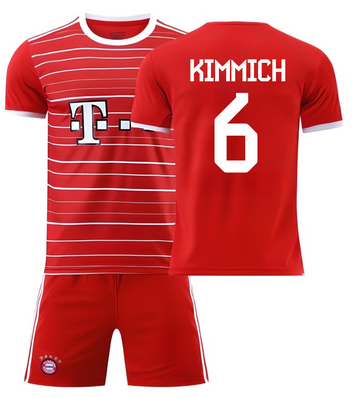 Форма футбольна дитяча Kimmich (Кімміх) 6 Bavaria Munich (Баварія Мюнхен), сезон 24/25, 20 розмір, ріст 115-120 см, червона з білим BMR-KM-28 фото