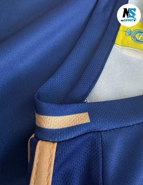 Форма футбольна дитяча Ronaldo (Роналдо) 7 Al-Nasr "Аль-Наср", сезон 24/25, розмір 24 розмір, ріст 130-140 см, синя з золотим FAl-R-24 фото