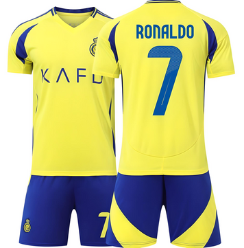 Форма футбольна дитяча Ronaldo (Роналдо) 7 Al-Nasr (Аль-Наср), сезон 24/25, 22 розмір, ріст 125-130 см, жовта з синім AlNY-RL-24 фото