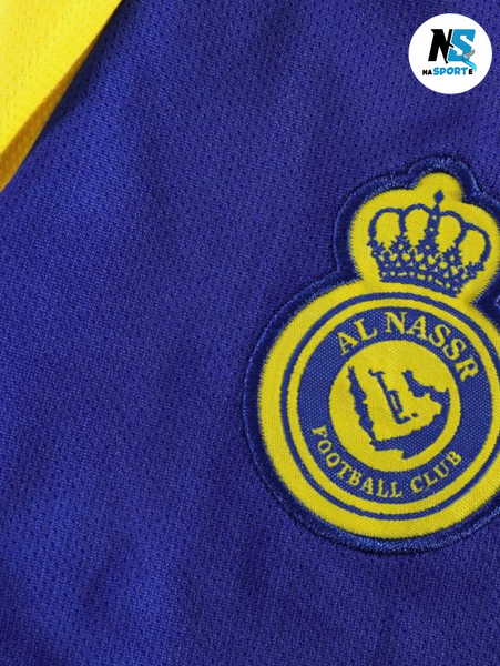 Форма футбольная детская Ronaldo (Роналдо) 7 Al-Nasr (Аль-Наср), сезон 24/25, 22 размер, рост 125-130 см, желтая с синим AlNY-RL-24 фото