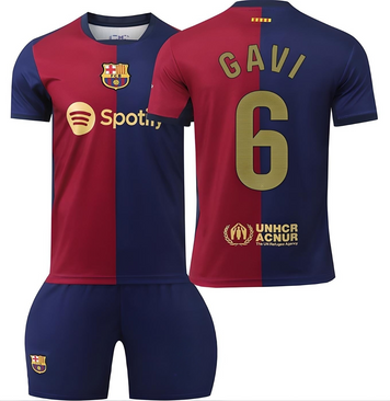 Футбольна форма дитяча Gavi (Гаві) 6 Barcelona (Барселона), сезон 24/25, 20 розмір, ріст 115-120 см, червоно-синій BR-GV-26 фото
