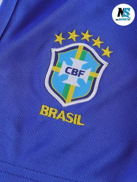 Форма футбольна дитяча Vini Jr. (Вінісіус Жуніор) 7 Brazilian (Збірна Бразилії), сезон 24/25, 20 розмір, ріст 115-120 см, жовто-синя із зеленим BR-VJ-22 фото