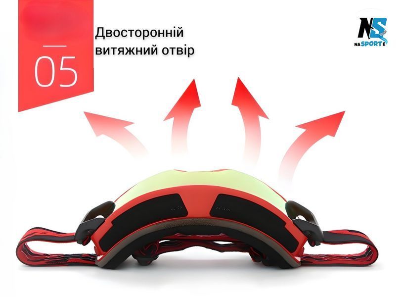 Горнолыжная двухслойная маска AntiFog в комплекте с кейсом, зеркальная ртутная HX23 GO-GR-HX23-1 фото