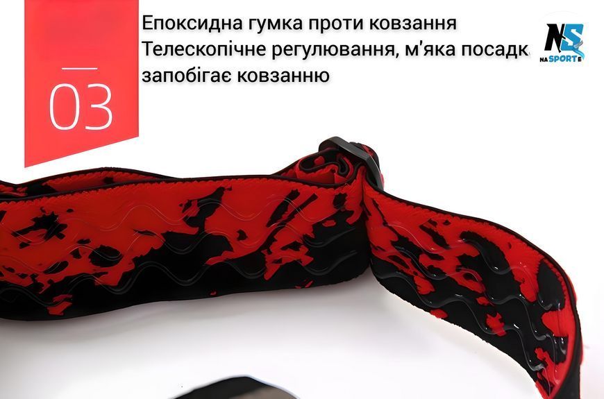 Гірськолижна маска двошарова AntiFog в комплекті з кейсом, чорні з помаранчевим HX23 GO-BK-HX23-1 фото