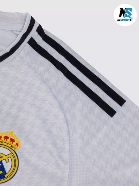 Футбольна форма дитяча Vini Jr. (Вінісіус Жуніор) 7 Real Madrid (Реал Мадрид), сезон 24/25, 20 розмір, ріст 115-125 см, біла RMB-VJ-22 фото