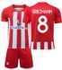 Форма футбольная детская Griezmann (Гризманн) 8 Atletico Madrid (Атлетико Мадрид), сезон 24/25, 20 размер, рост 115-120 см, красная с белым AM-GM-30 фото 1