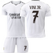 Футбольна форма дитяча Vini Jr. (Вінісіус Жуніор) 7 Real Madrid (Реал Мадрид), сезон 24/25, 20 розмір, ріст 115-125 см, біла RMB-VJ-22 фото 1