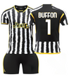 Форма футбольна дитяча Buffon (Буффон) 1 Juventus (Ювентус), сезон 24/25, 28 розмір, ріст 150-155 см, чорно-біла з жовтим