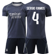 Футбольная форма детская Sergio Ramos (Серхио Рамос) 4 Real Madrid (Реал Мадрид), сезон 2026 20 размер, рост 115-125 см, черная