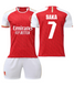 Форма футбольна дитяча Saka (Сака) 7 Arsenal (Арсенал), сезон 24/25, 20 розмір, ріст 115-120 см, біло-червона AR-SK-24 фото 1