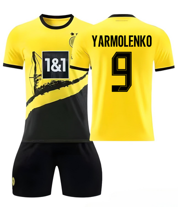 Форма футбольная детская Yarmolenko (Ярмоленко) 9 Borussia Dortmund (Боруссия Дортмунд), сезон 24/25, 20 размер, рост 115-120 см, желто-черная BD-YM-26 фото