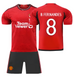 Форма футбольна дитяча B.Fernandes (Б.Фернандіш) 8 Manchester United (Манчестер Юнайтед), сезон 24/25, 22 розмір, ріст 125-130 см, червоно-чорна MU-BF-22 фото 1