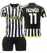 Форма футбольна дитяча Nedvěd (Недвед) 11 Juventus (Ювентус), сезон 24/25, 20 розмір, ріст 115-120 см, чорно-біла з жовтим
