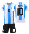 Форма футбольна дитяча Messi (Мессі) 10 Argentina (Збірна Аргентині), сезон 24/25, 26 розмір, ріст 140-145 см, блакитно-біла AG-MSB-30 фото
