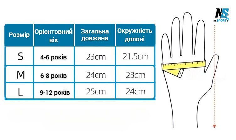 Перчатки горнолыжные детские зимние, водонепроницаемые, размер L (9-12 лет), голубые CR-05-L CR-05-L фото