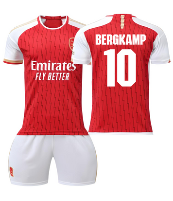 Форма футбольна дитяча Bergkamp (Бергкамп) 10 Arsenal (Арсенал), сезон 24/25, 20 розмір, ріст 115-120 см, біло-червона AR-BR-30 фото