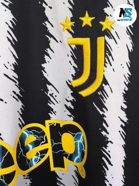 Форма футбольна дитяча Pogba (Погба) 10 Juventus (Ювентус), сезон 24/25, 22 розмір, ріст 125-130 см, чорно-біла з жовтим JV-PG-28 фото