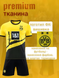 Форма футбольна дитяча з індивідуальним нанесенням Borussia Dortmund (Боруссія Дортмунд), сезон 24/25, 20 розмір, ріст 115-120 см, жовто-чорна BD-IA-30 фото 3