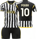 Форма футбольна дитяча Pogba (Погба) 10 Juventus (Ювентус), сезон 24/25, 22 розмір, ріст 125-130 см, чорно-біла з жовтим JV-PG-28 фото 1